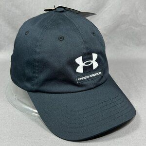 Under Armour Strapback Hat Cap Black Baseball Performance Golf Tennis Dad Mens